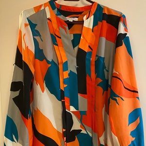 Banana Republic Long-Sleeve Floral Print Dress